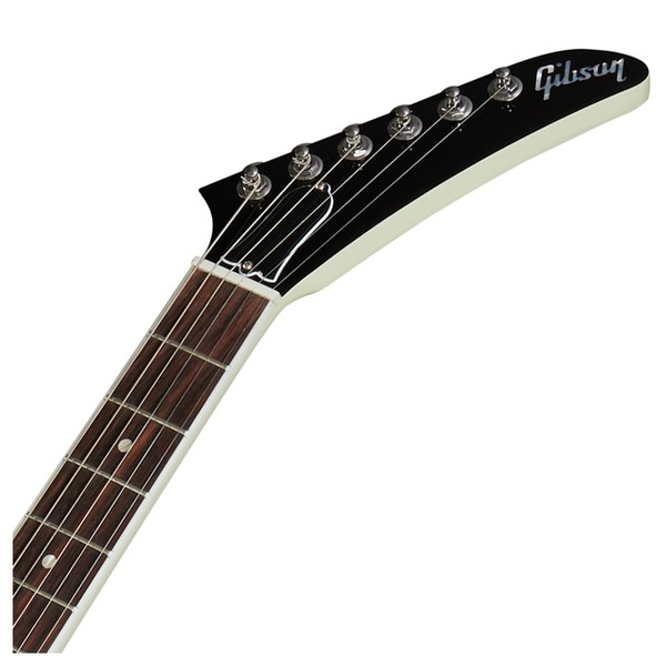 Gibson Explorer 70s, Classic White - Headstock