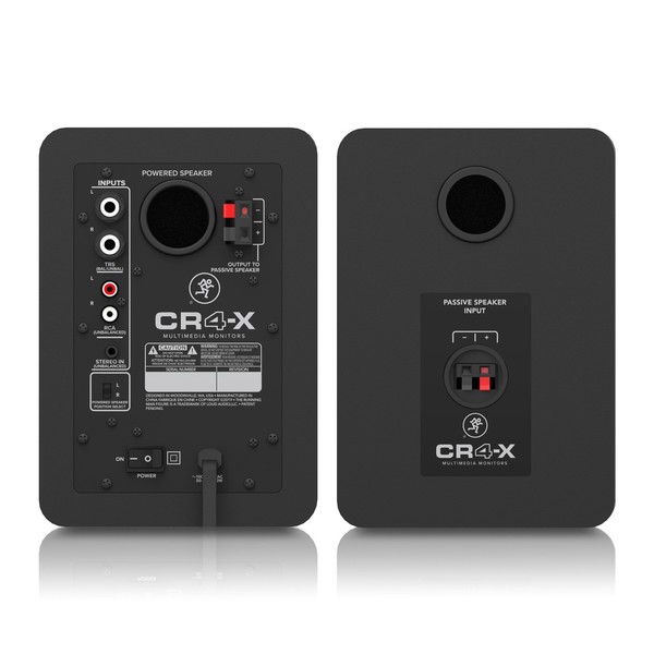 Mackie CR4-X 4'' Multimedia Monitor Speakers, Rear Pair