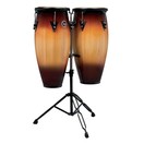 LP Aspire 10" & 11" Congas with Double Stand, Vintage Sunburst
