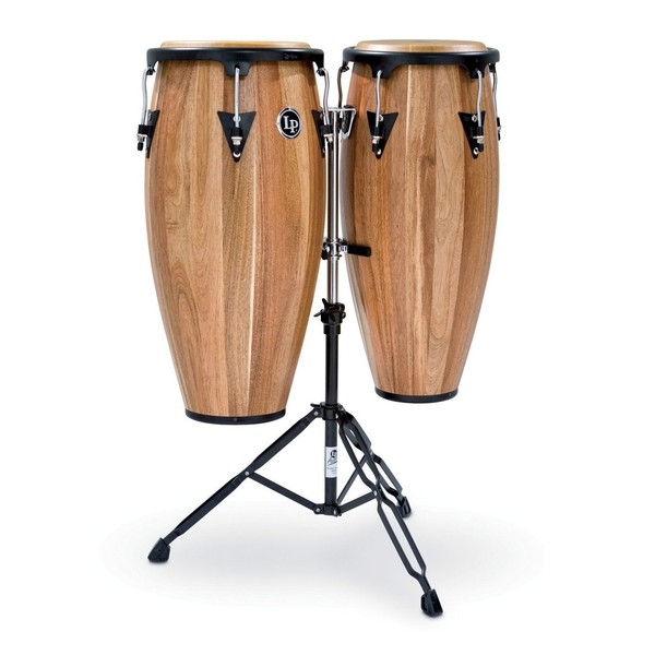 LP Aspire 10" & 11" Congas with Double Stand, Walnut
