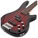 Chicago Bass Guitar by Gear4music, Trans Red Burst