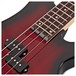 Chicago Bass Guitar by Gear4music, Trans Red Burst