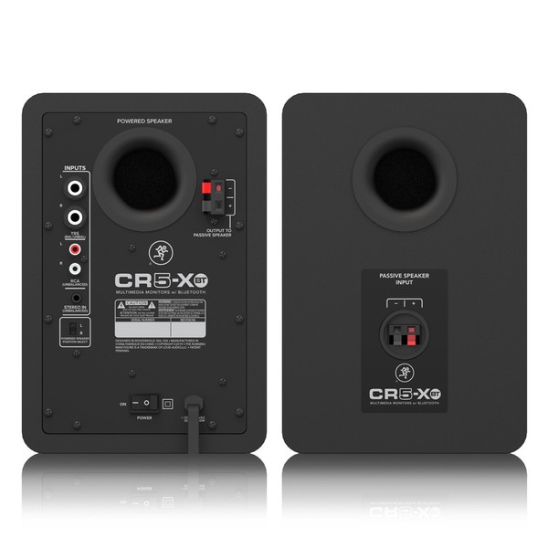 Mackie CR5-XBT 5'' Multimedia Monitor Speakers with Bluetooth, Rear Pair