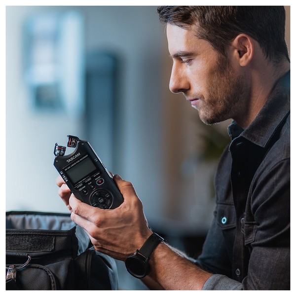 Tascam DR-40X Four Track Audio Recorder - Lifestyle 1