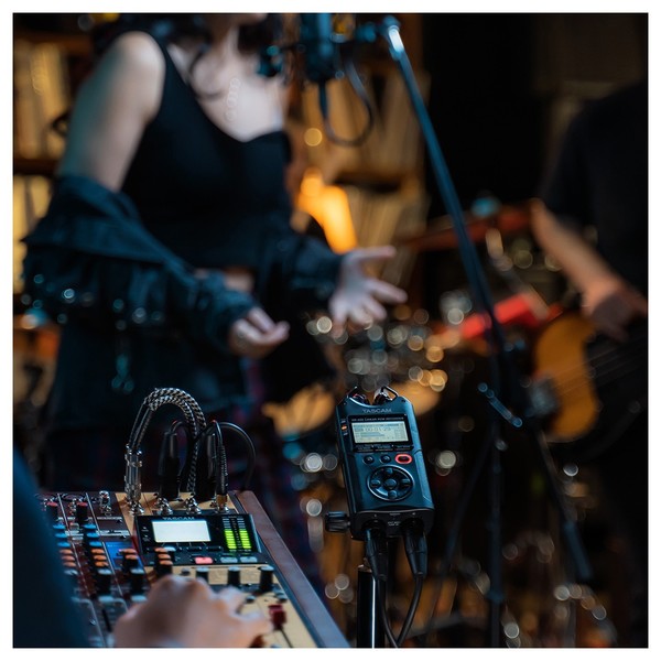 Tascam DR-40X Four Track Audio Recorder - Lifestyle 3