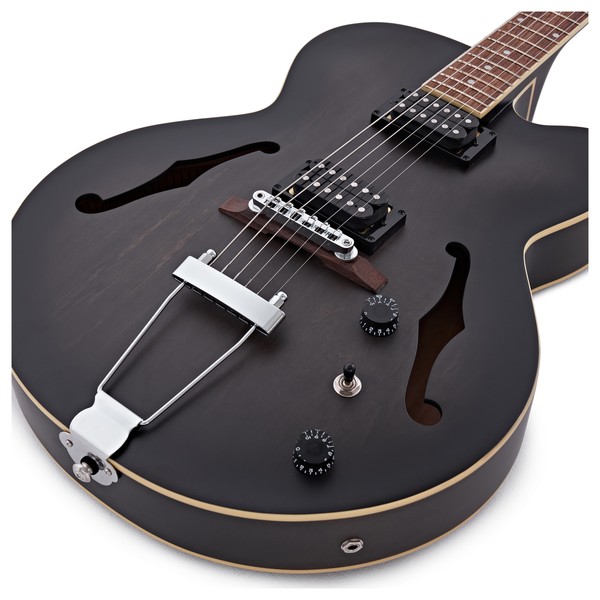 Ibanez AF55 Artcore, Transparent Black Flat | Gear4music