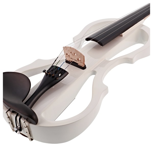 Stagg Shaped Electric Violin Outfit, White