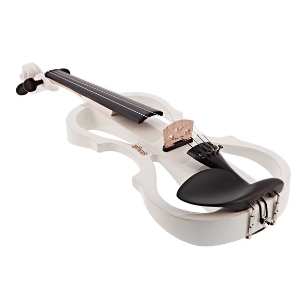 Stagg Shaped Electric Violin Outfit, White