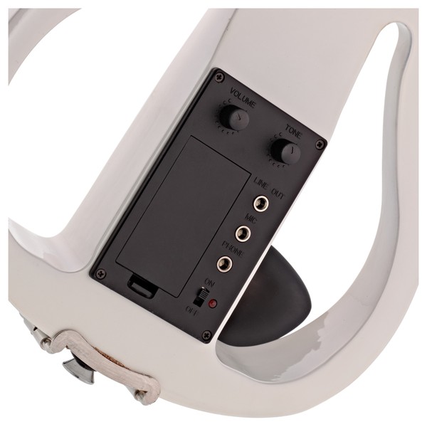 Stagg Shaped Electric Violin Outfit, White
