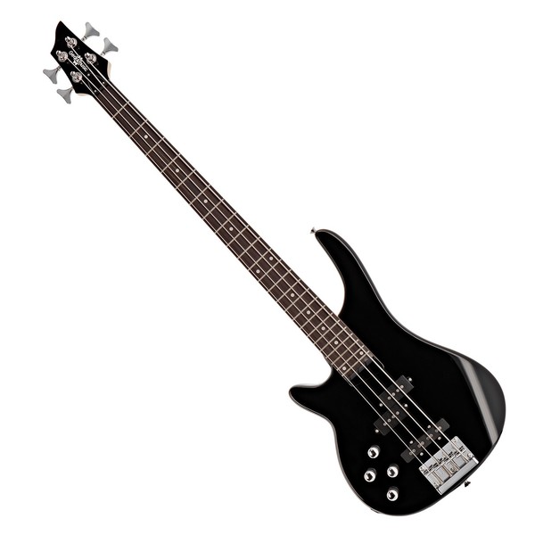 Chicago Left Handed Bass Guitar by Gear4music, Black