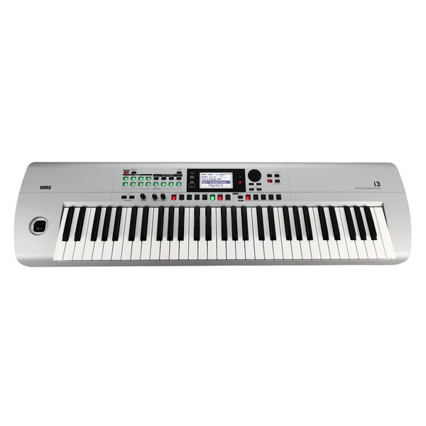 Korg I3 Portable Arranger Workstation Package, Silver