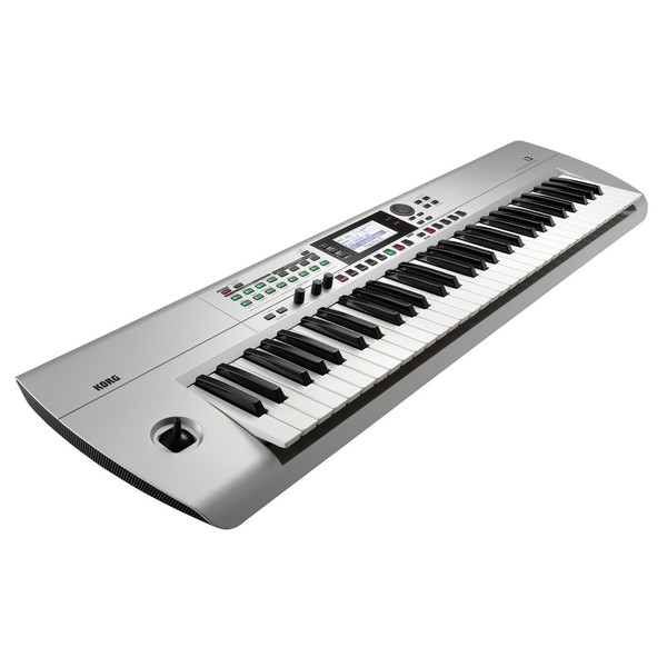 Korg I3 Portable Arranger Workstation Package, Silver, Side