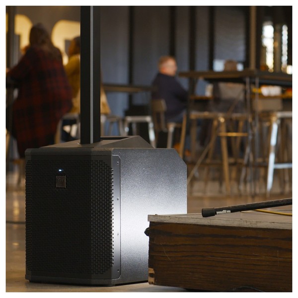 Electro-Voice Evolve 30M Column PA System, Lifestyle Floor Mounted Close Up