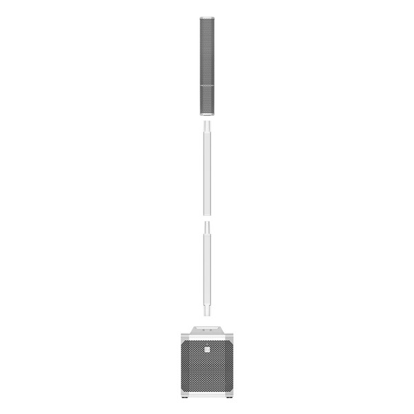 Electro-Voice Evolve 30M Column PA System, White, Front Disassembled