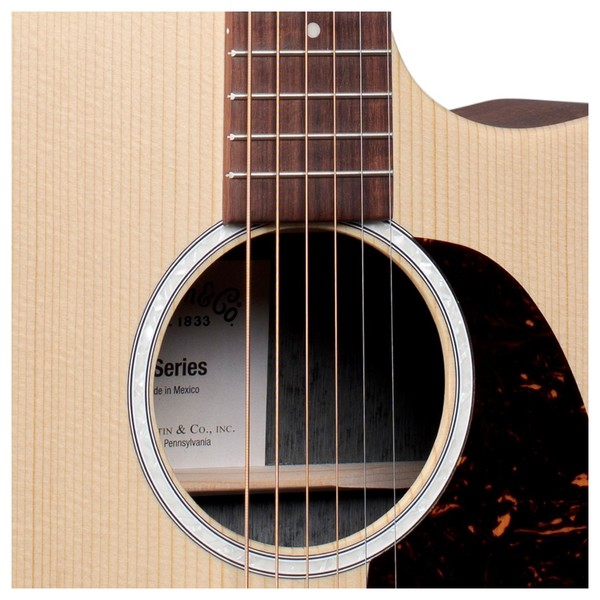 Martin GPC-X2E, Sitka Top & Mahogany Sides w/ Fishman MX, Closeup