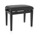 Adjustable Piano Stool by Gear4music, Matte Black