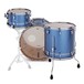 Pearl Masters Maple Complete 3pc Shell Pack, Chrome Contrail