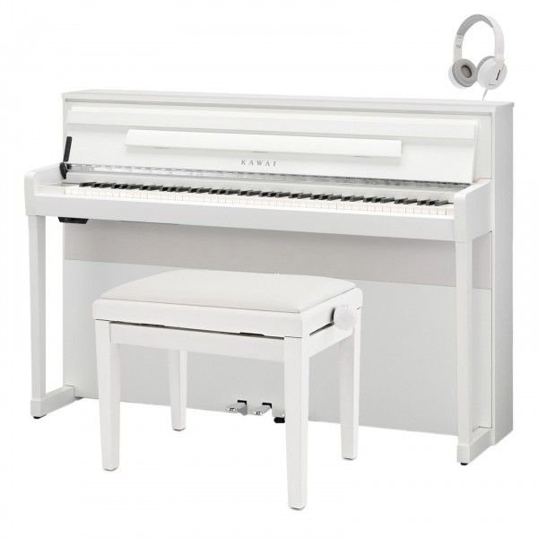 Kawai CA99 Digital Piano Package, Satin White