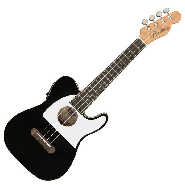 Fender Fullerton Tele Ukulele, Black - front