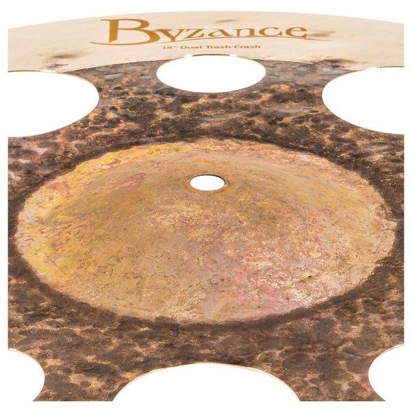 Meinl Byzance Extra Dry 18" Dual Trash Crash - Detail Angle
