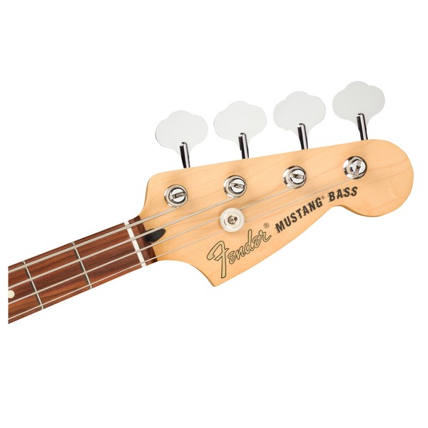 Fender Player Mustang Bass PJ PF, Firemist Gold head