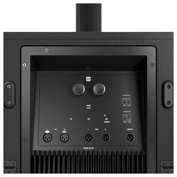 LD Systems Maui 44 G2 Column PA System, Sub Mixer and DSP Close Up