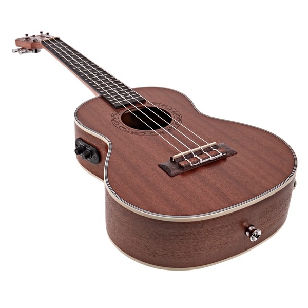 Sapele Tenor Electro-Ukulele by Gear4music