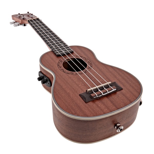 Sapele Soprano Electro-Ukulele by Gear4music