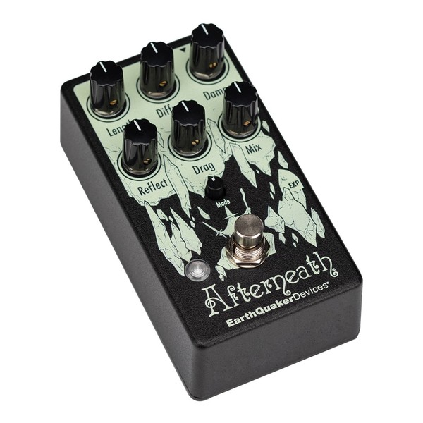 EarthQuaker Devices Afterneath V3 Reverberation Machine, Left Hand Angled