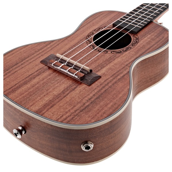 Koa Concert Electro-Ukulele by Gear4music
