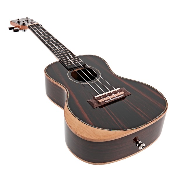 Hartwood Sonata Armrest Concert Ukulele, AA Solid Ebony