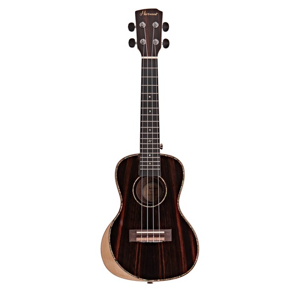 Hartwood Sonata Armrest Concert Ukulele, AA Solid Ebony