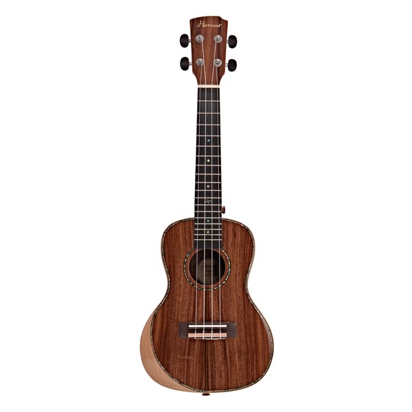 Hartwood Sonata Armrest Concert Ukulele, AA Solid Koa