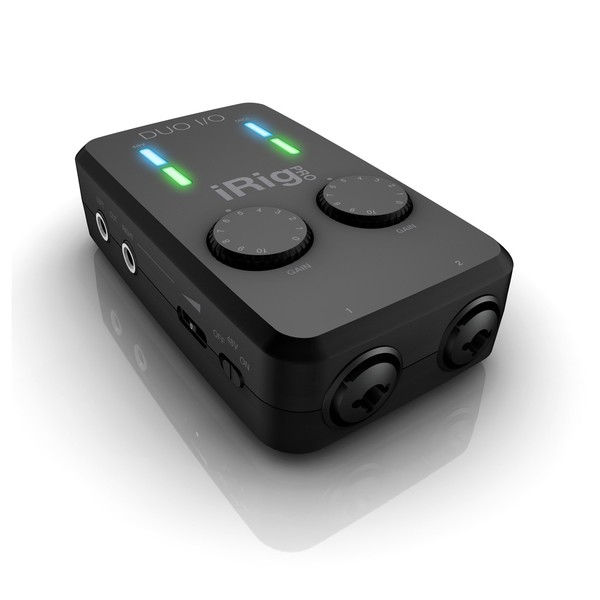 IK Multimedia iRig Pro DUO I/O Interface for iOS, Android, PC and Mac - Bottom Angle