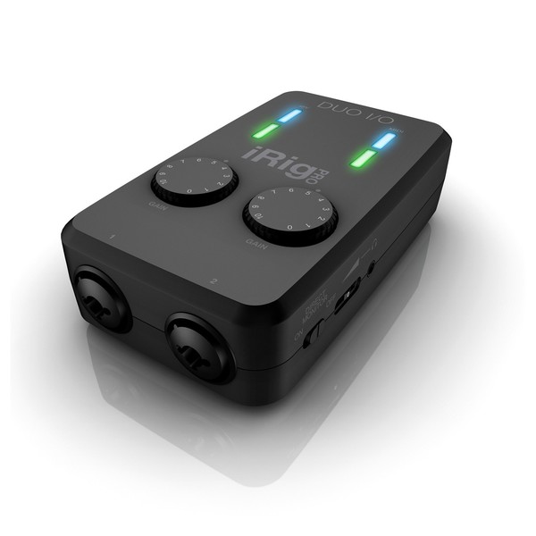 IK Multimedia iRig Pro DUO I/O Interface for iOS, Android, PC and Mac - Angle 3