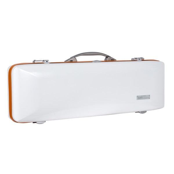 BAM Ice Supreme Hightech Oblong Violin Case, Orange Trim, Side