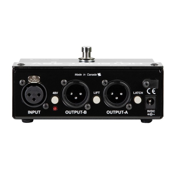 Radial HotShot 48V Condenser Microphone Switcher, Rear Panel