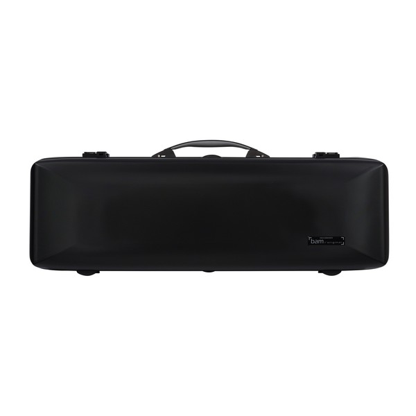 BAM Supreme Hightech Oblong Violin Case, Black with Black handle  