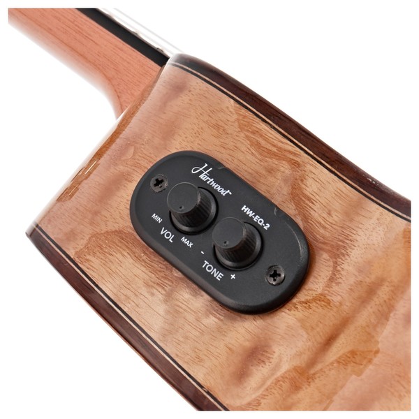 Hartwood Sonata Soprano Electro-Ukulele, Quilted Ash