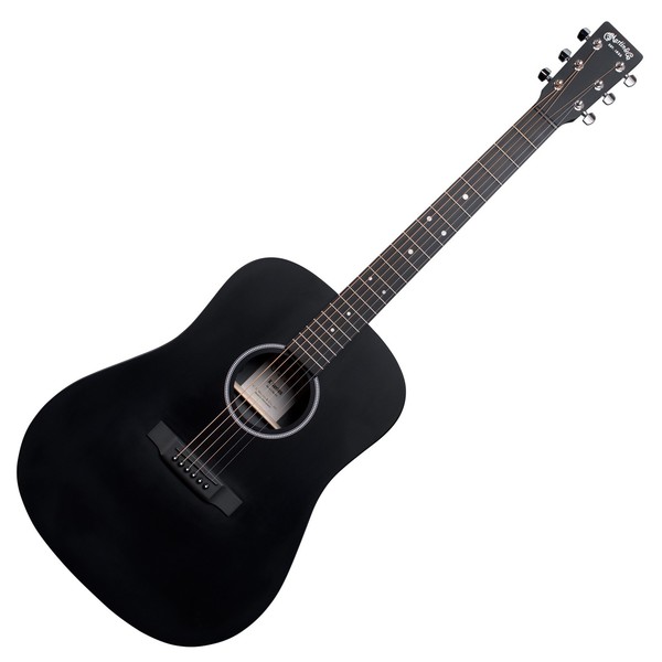 Martin D-X1E, Black w/ Fishman MX - front