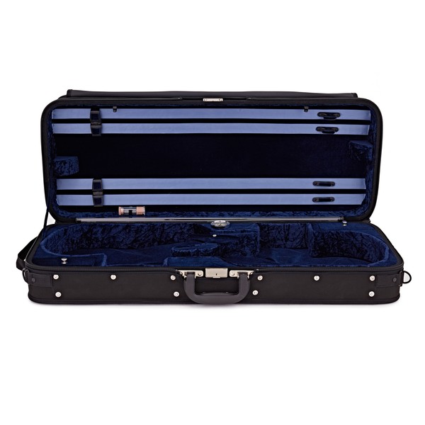 Gewa Liuteria Concerto Double Violin Case, Black and Blue
