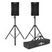 LD Systems ICOA 15 A 15'' Active PA Speaker Pair with Stands