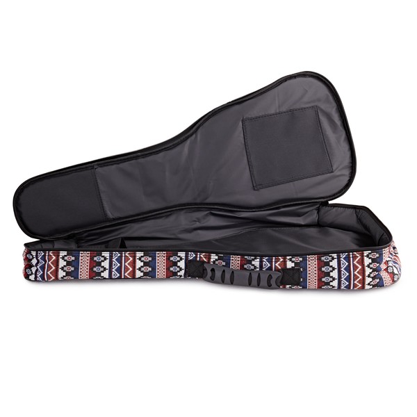 Ukulele Tenor Premium Gigbag By Gear4music, Aztec open
