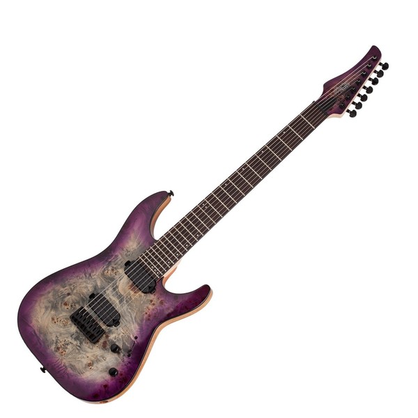 Schecter C-7 Pro, Aurora Burst, Front