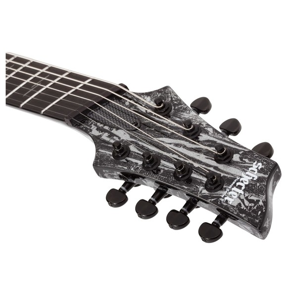 Schecter C-7 MS Silver Mountain, Headstock