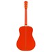 Fender FSR PM-1E Electro Acoustic, Fiesta Red - back