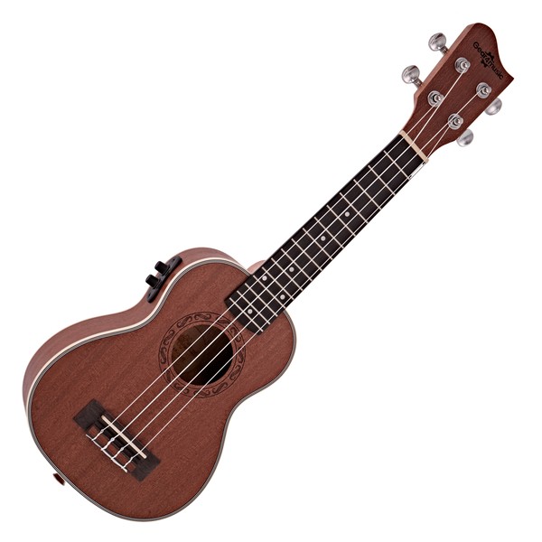 Sapele Soprano Electro-Ukulele Pack by Gear4music