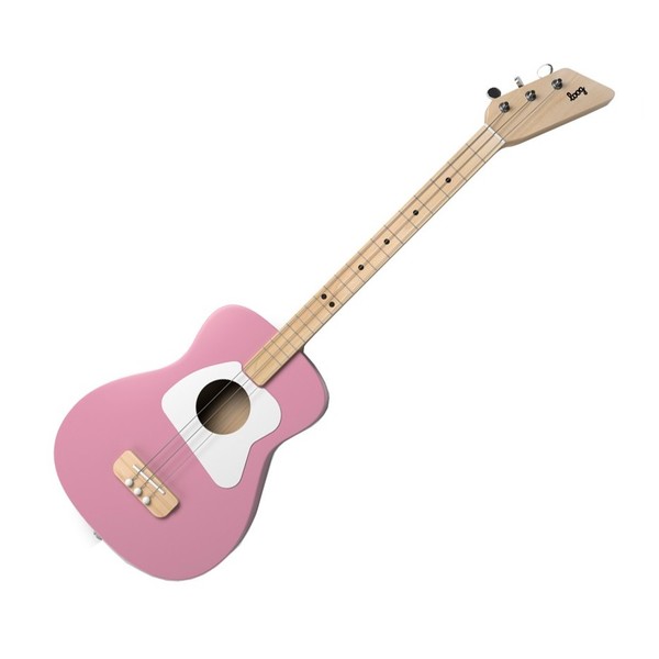 Loog Pro Acoustic, Pink - Front View