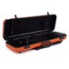 Gewa Air 2.1 Oblong Violin Case, Orange Gloss, Open 2