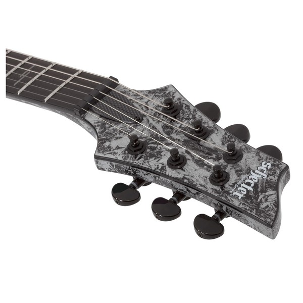 Schecter C-1 Silver Mountain, Headstock